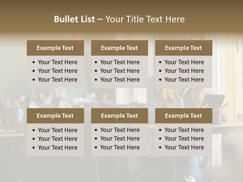 Conceptual Background Holding PowerPoint Template