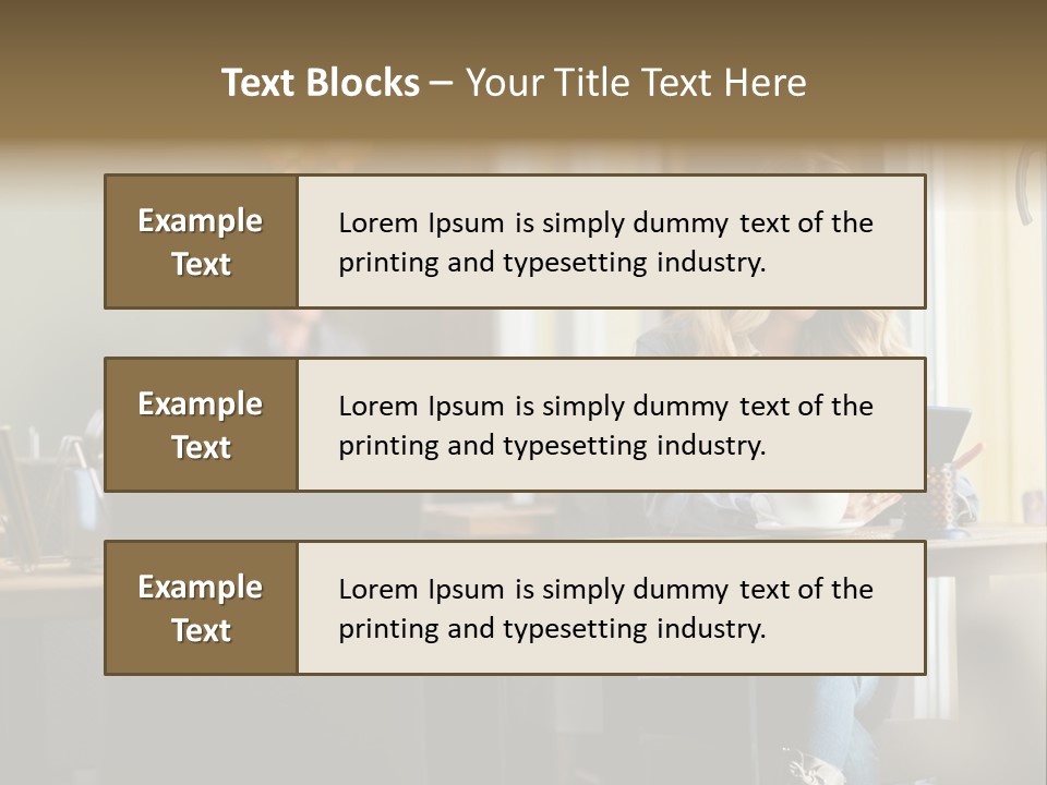 Conceptual Background Holding PowerPoint Template