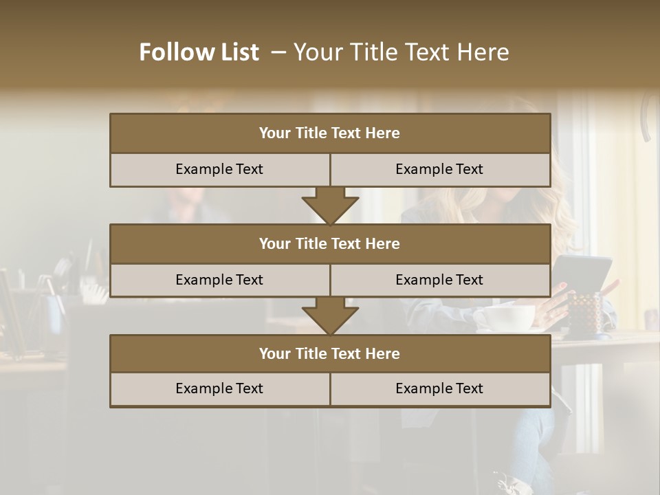 Conceptual Background Holding PowerPoint Template