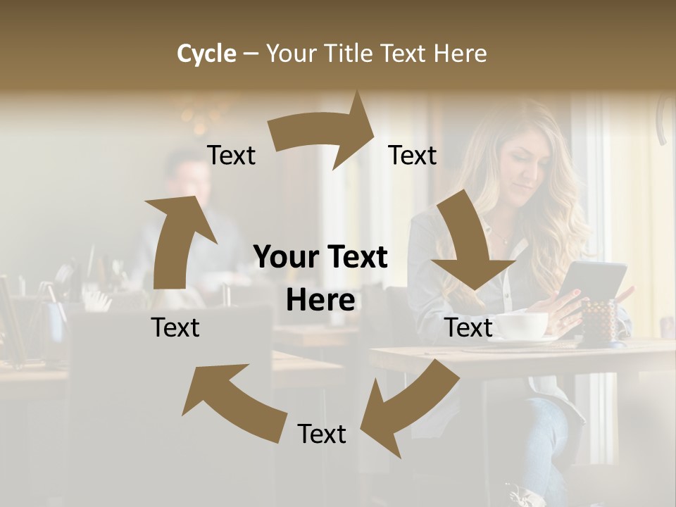 Conceptual Background Holding PowerPoint Template