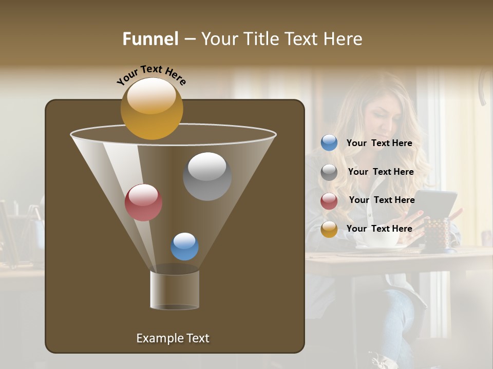 Conceptual Background Holding PowerPoint Template