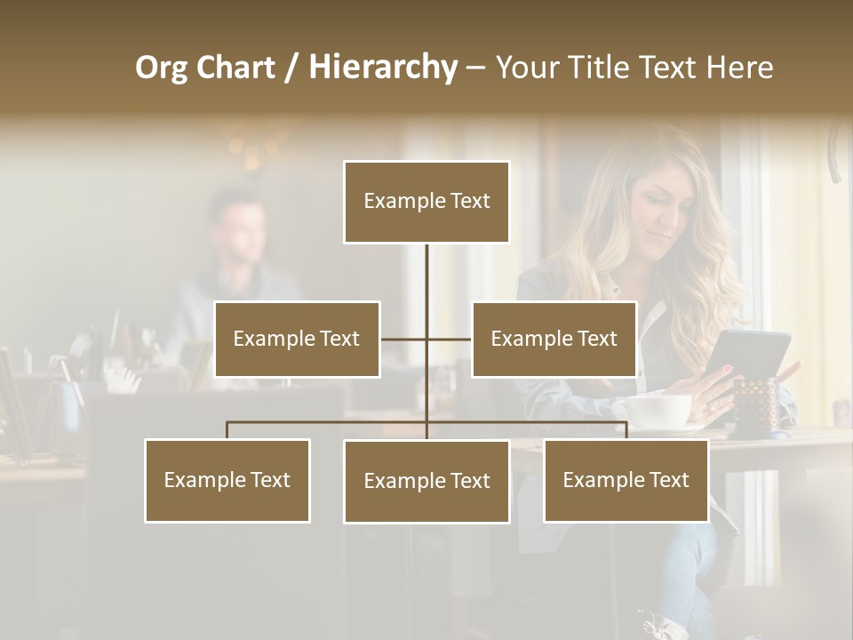 Conceptual Background Holding PowerPoint Template