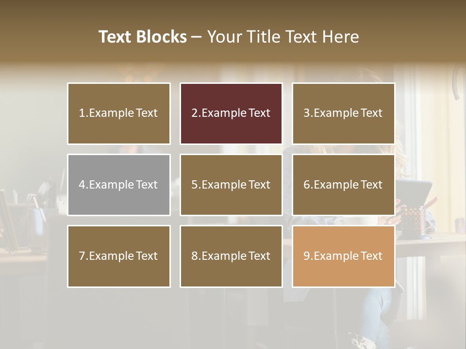 Conceptual Background Holding PowerPoint Template