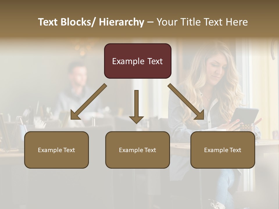 Conceptual Background Holding PowerPoint Template