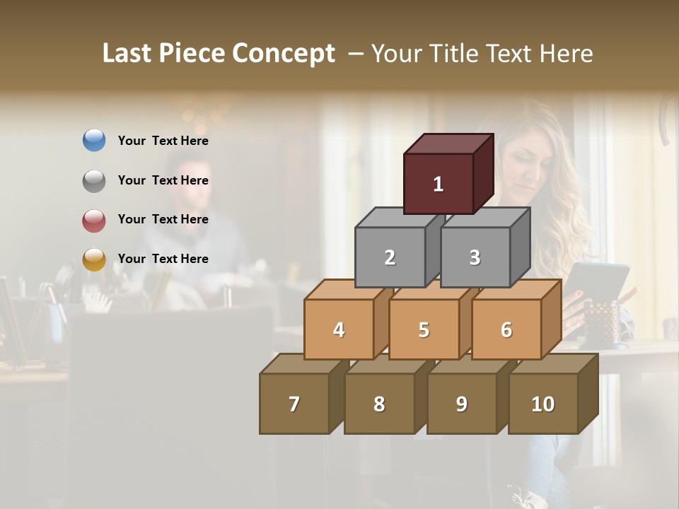 Conceptual Background Holding PowerPoint Template