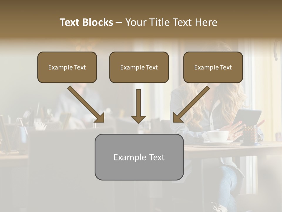 Conceptual Background Holding PowerPoint Template