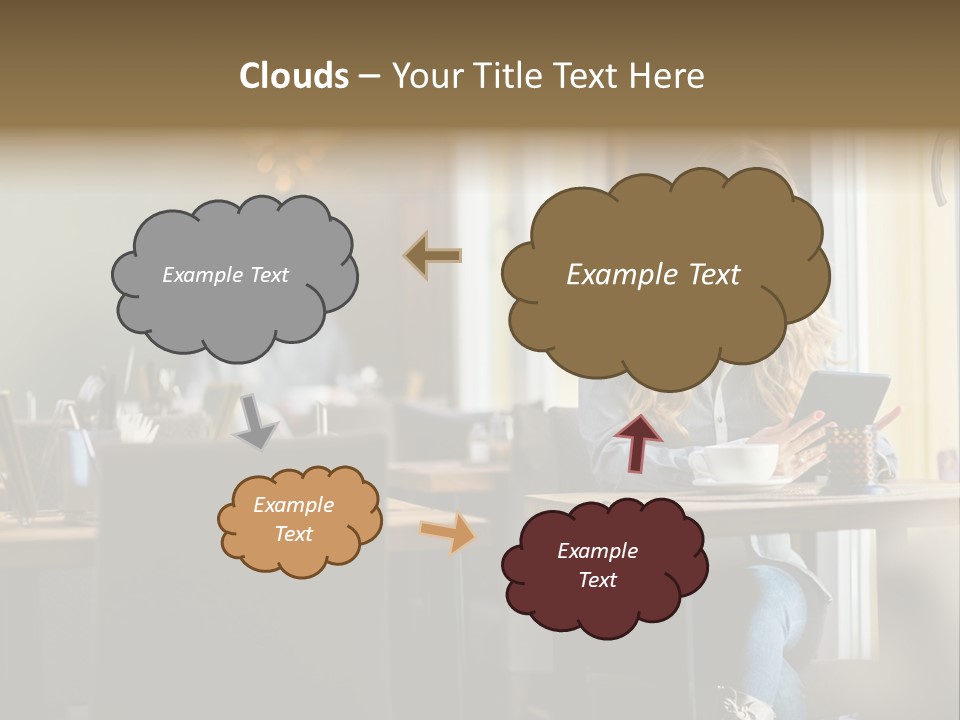 Conceptual Background Holding PowerPoint Template