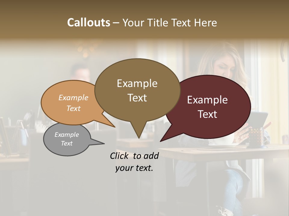 Conceptual Background Holding PowerPoint Template