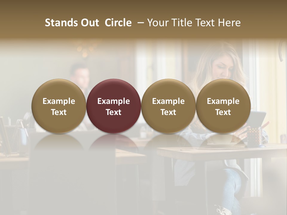 Conceptual Background Holding PowerPoint Template