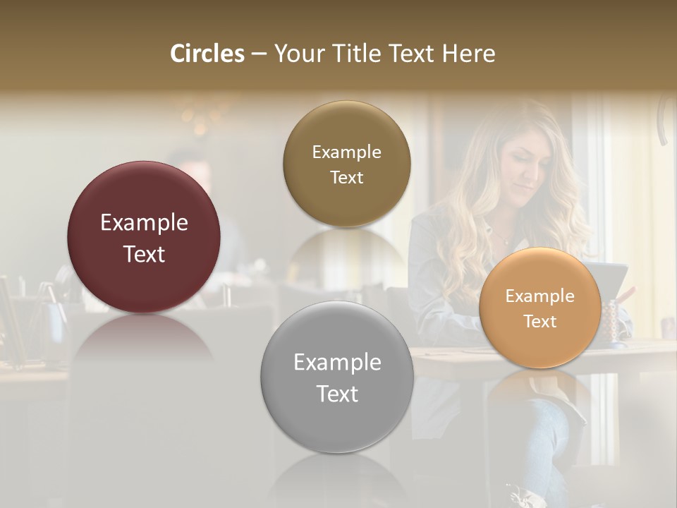 Conceptual Background Holding PowerPoint Template