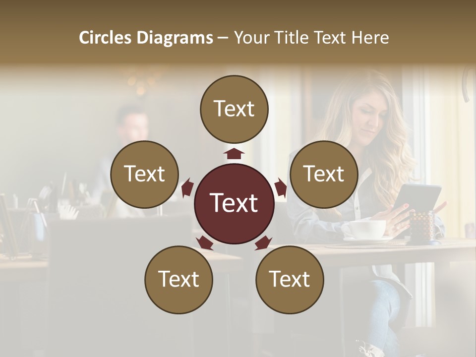 Conceptual Background Holding PowerPoint Template