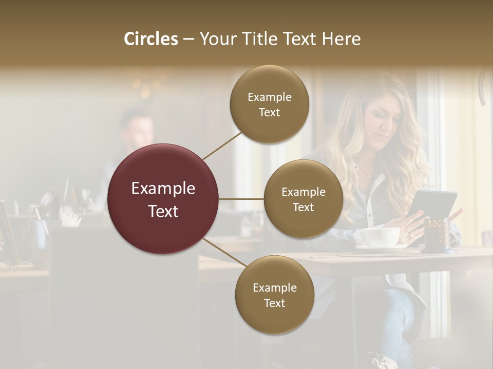 Conceptual Background Holding PowerPoint Template