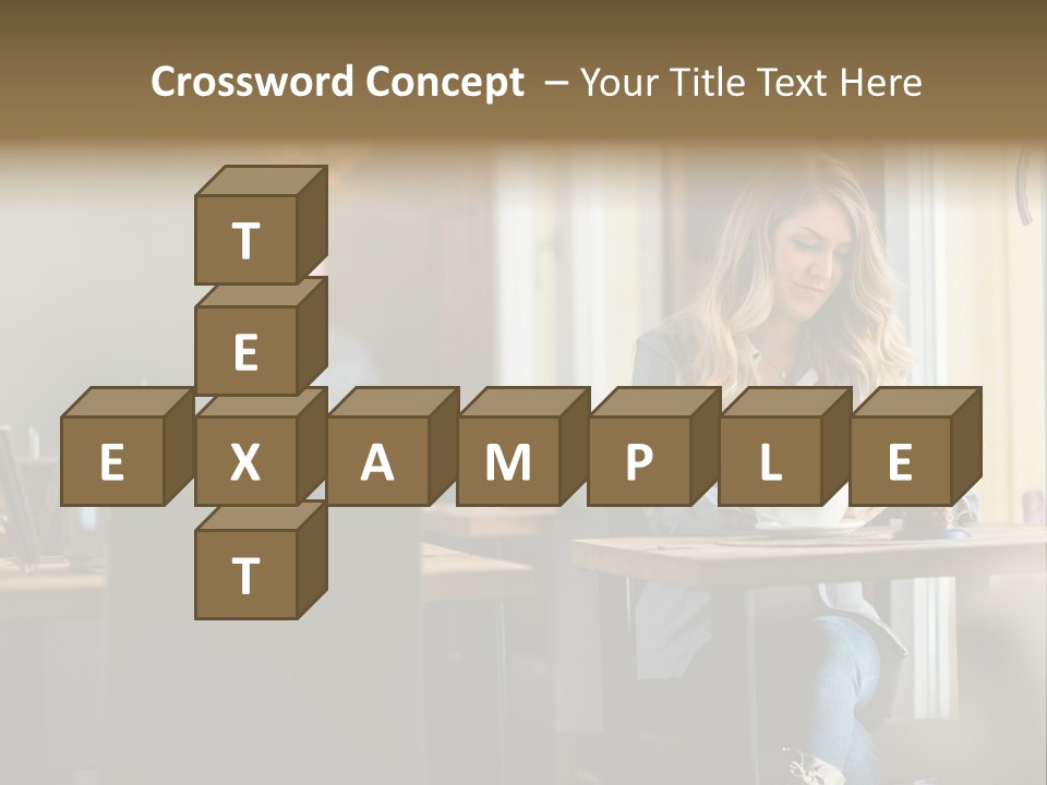 Conceptual Background Holding PowerPoint Template
