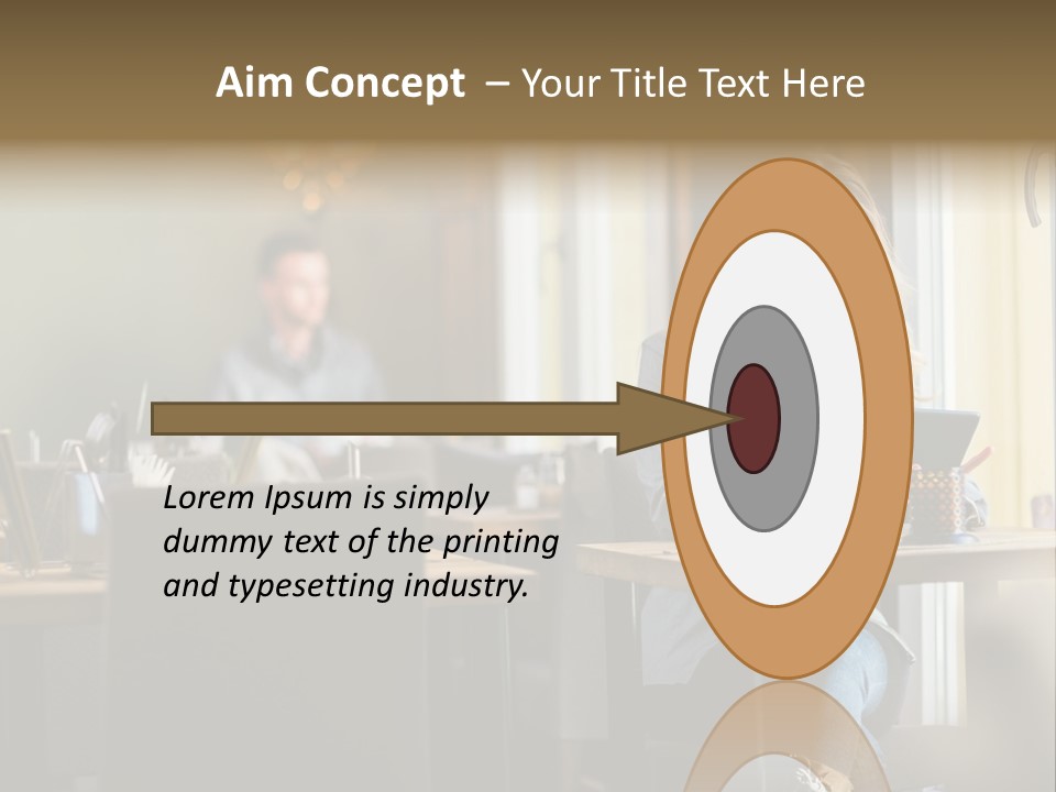 Conceptual Background Holding PowerPoint Template