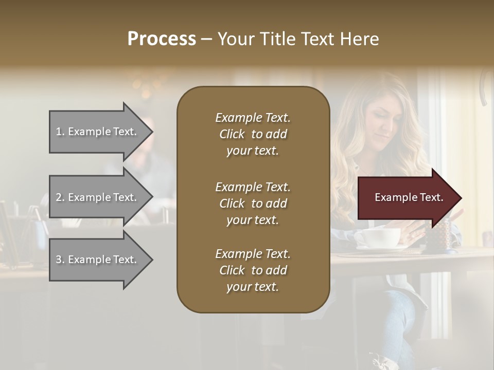 Conceptual Background Holding PowerPoint Template