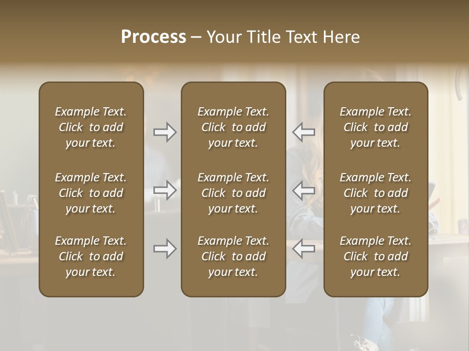 Conceptual Background Holding PowerPoint Template