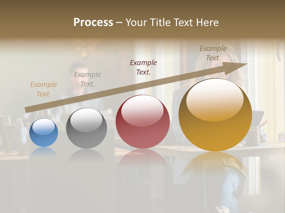 Conceptual Background Holding PowerPoint Template