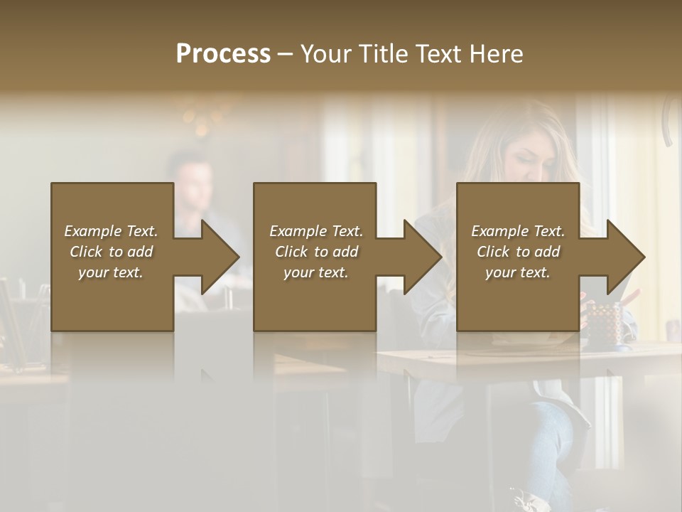 Conceptual Background Holding PowerPoint Template