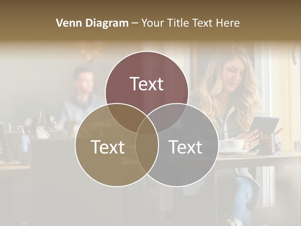 Conceptual Background Holding PowerPoint Template