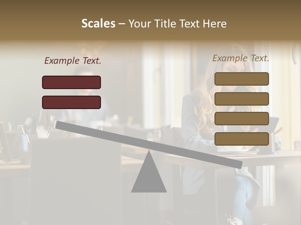 Conceptual Background Holding PowerPoint Template