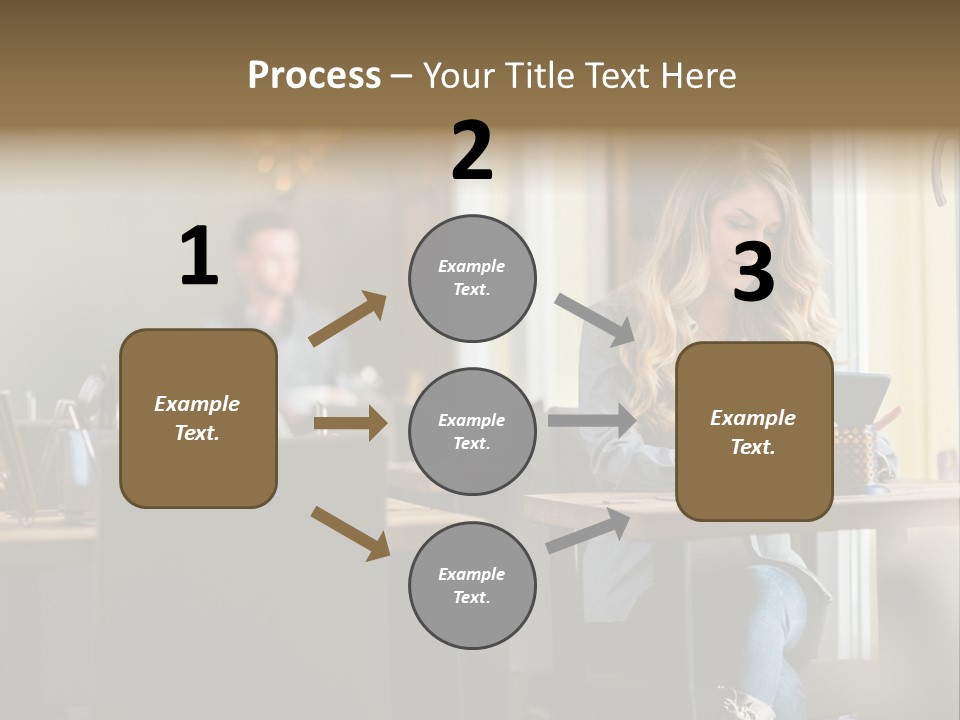 Conceptual Background Holding PowerPoint Template