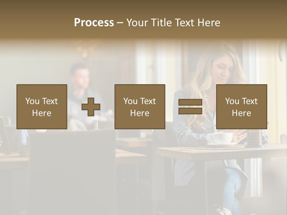 Conceptual Background Holding PowerPoint Template