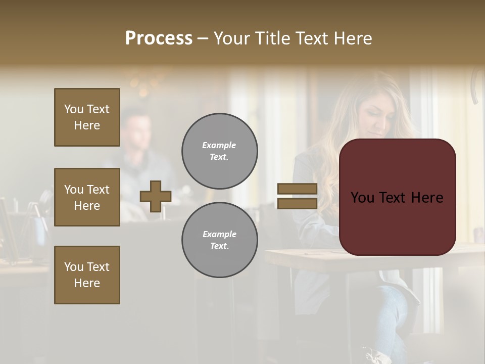 Conceptual Background Holding PowerPoint Template