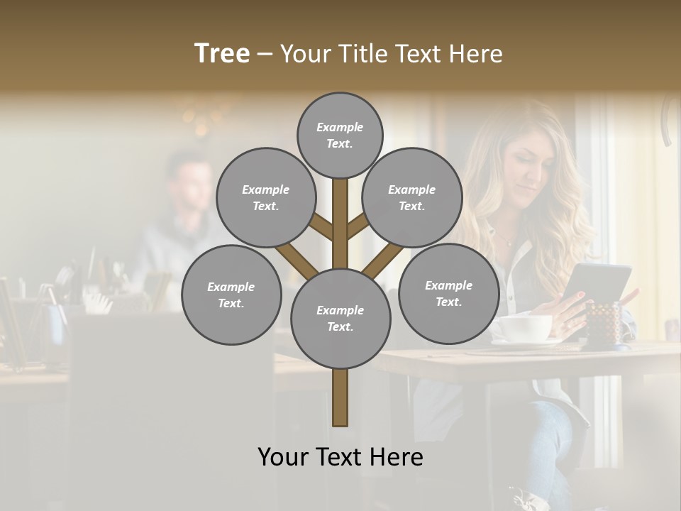 Conceptual Background Holding PowerPoint Template