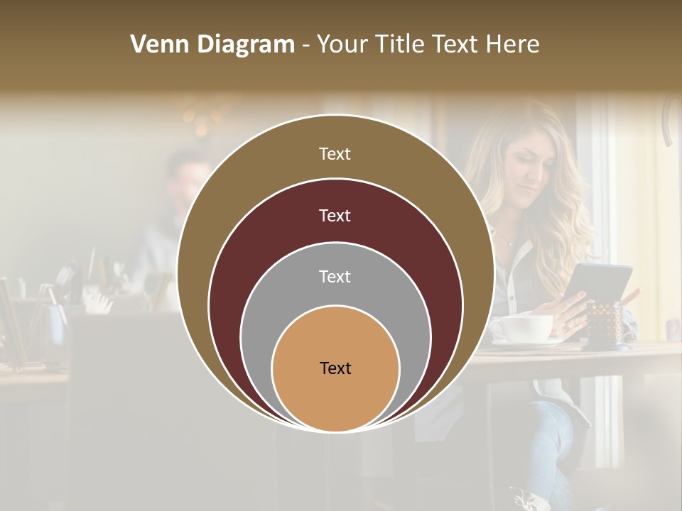 Conceptual Background Holding PowerPoint Template
