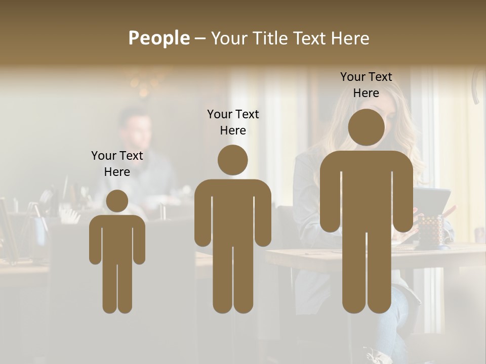 Conceptual Background Holding PowerPoint Template