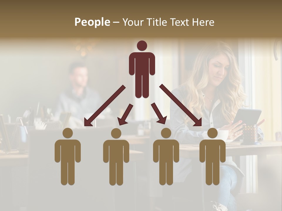 Conceptual Background Holding PowerPoint Template