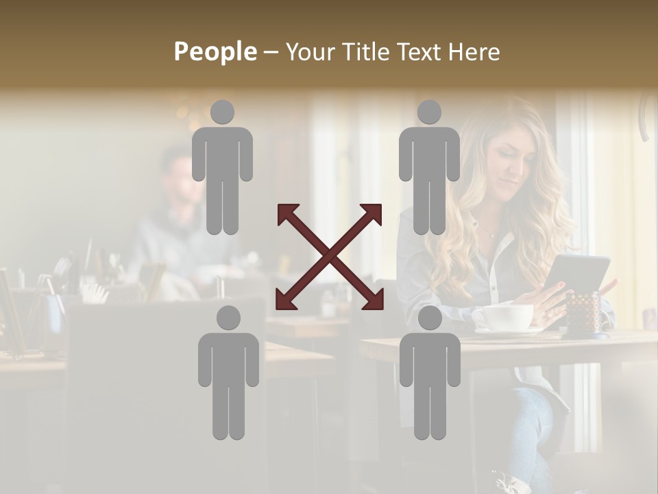 Conceptual Background Holding PowerPoint Template