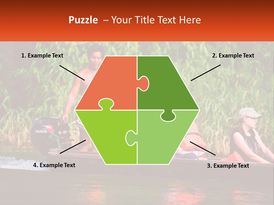 Blue Sky Background Leaf PowerPoint Template