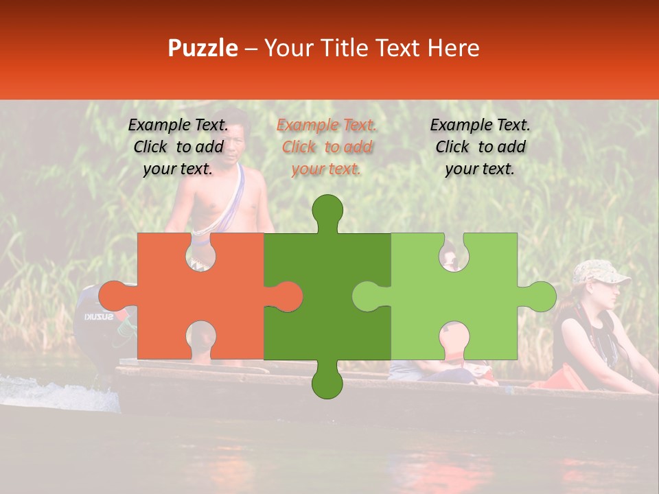 Blue Sky Background Leaf PowerPoint Template