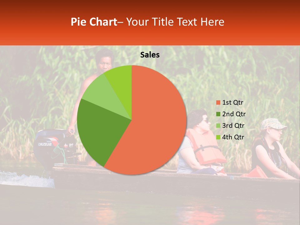 Blue Sky Background Leaf PowerPoint Template