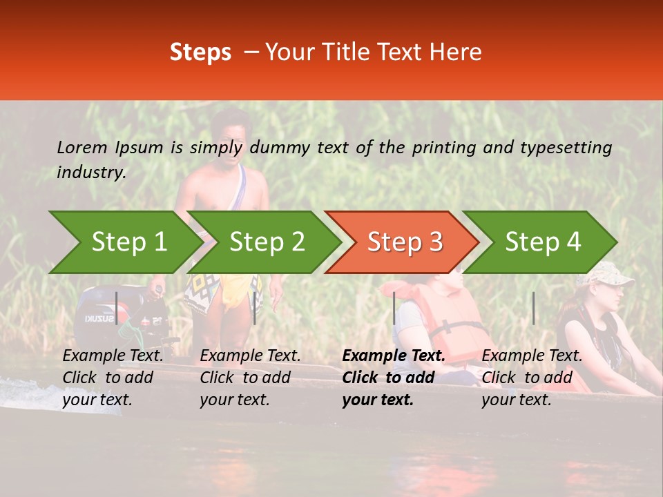 Blue Sky Background Leaf PowerPoint Template