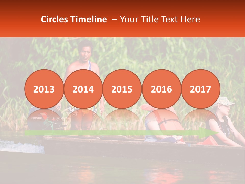 Blue Sky Background Leaf PowerPoint Template