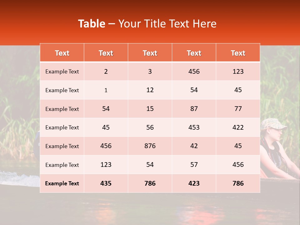 Blue Sky Background Leaf PowerPoint Template