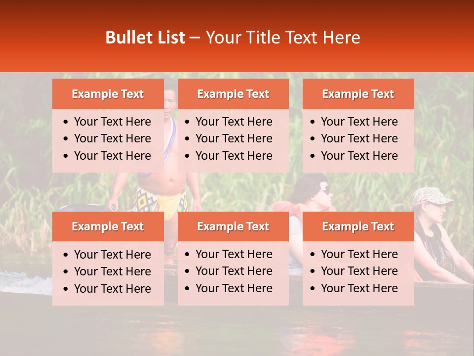 Blue Sky Background Leaf PowerPoint Template