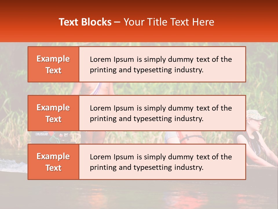 Blue Sky Background Leaf PowerPoint Template