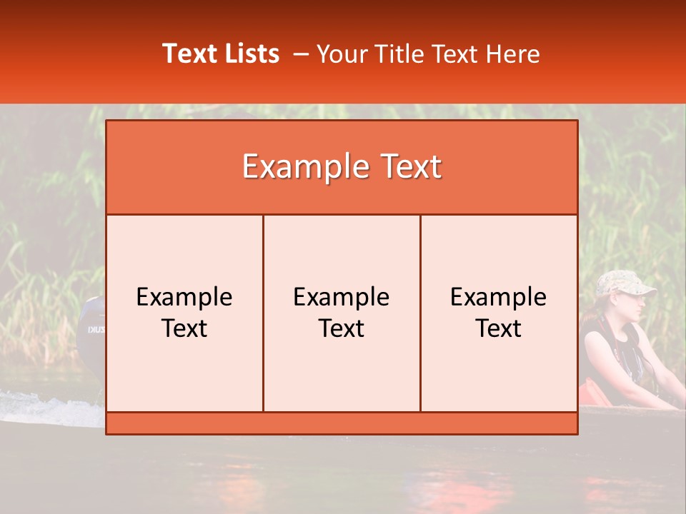 Blue Sky Background Leaf PowerPoint Template