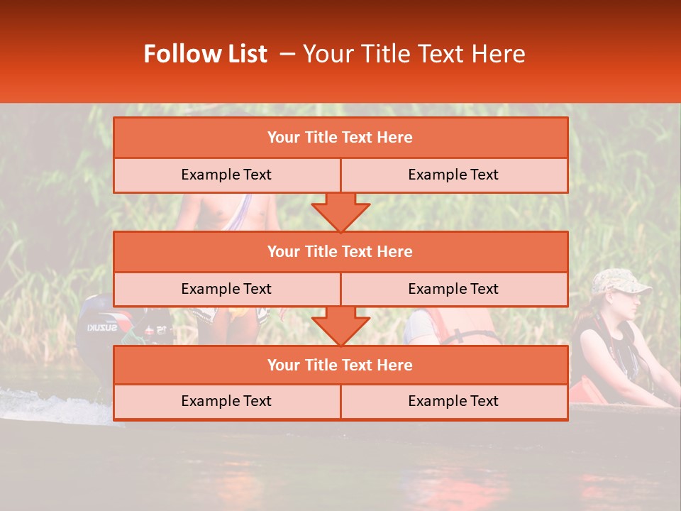 Blue Sky Background Leaf PowerPoint Template