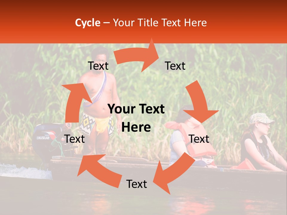 Blue Sky Background Leaf PowerPoint Template