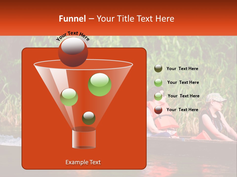 Blue Sky Background Leaf PowerPoint Template