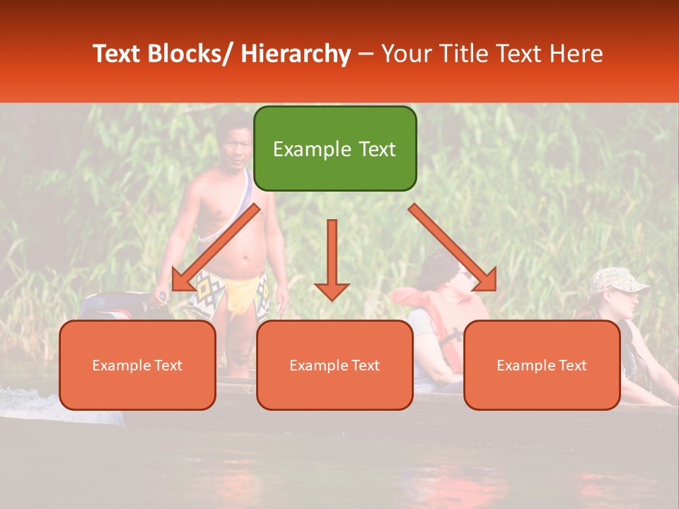 Blue Sky Background Leaf PowerPoint Template