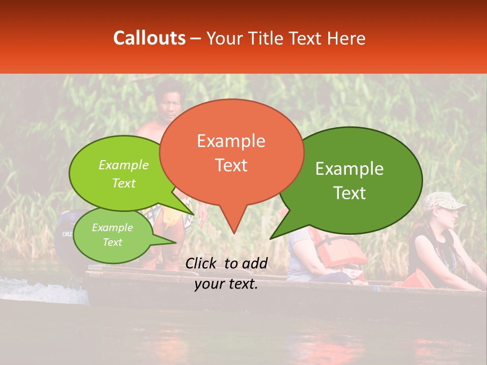 Blue Sky Background Leaf PowerPoint Template