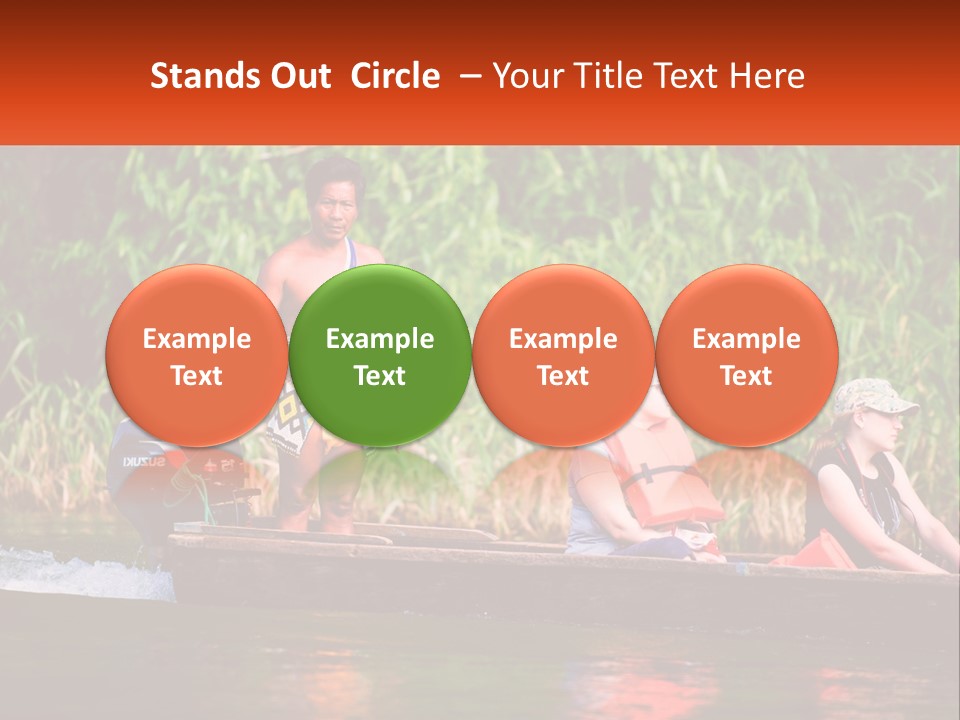 Blue Sky Background Leaf PowerPoint Template