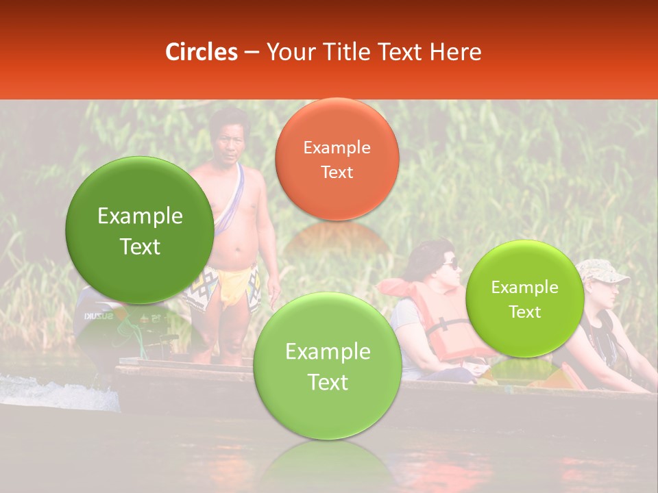 Blue Sky Background Leaf PowerPoint Template