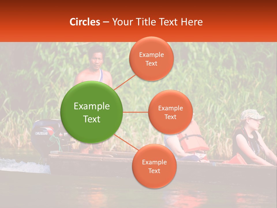 Blue Sky Background Leaf PowerPoint Template