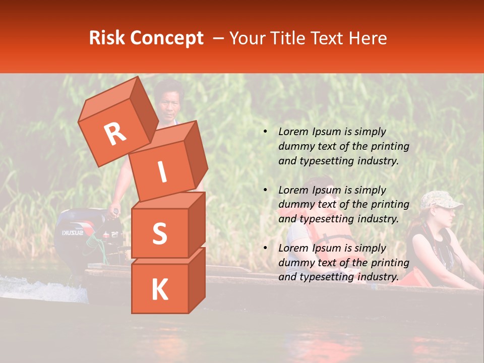 Blue Sky Background Leaf PowerPoint Template